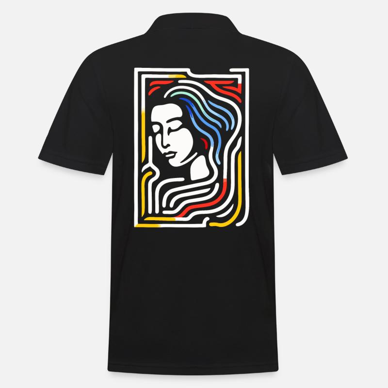 Das wunderschöne Labyrinth - Männer Poloshirt - Schwarz
