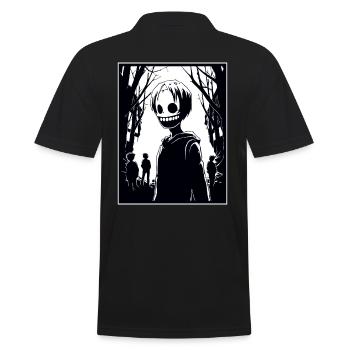 Dessin animé Manga Anime Ville Zombie Goules - Polo Homme - noir - Dos - Kai (181cm)