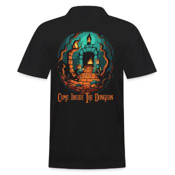 Entrez dans le donjon - Polo Homme - noir - Dos - Kai (181cm)