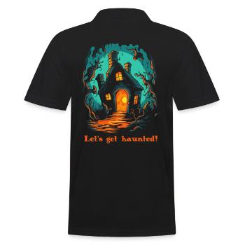 Une cabane hantée dans les bois pour Halloween - Polo Homme - noir - Dos - Kai (181cm)