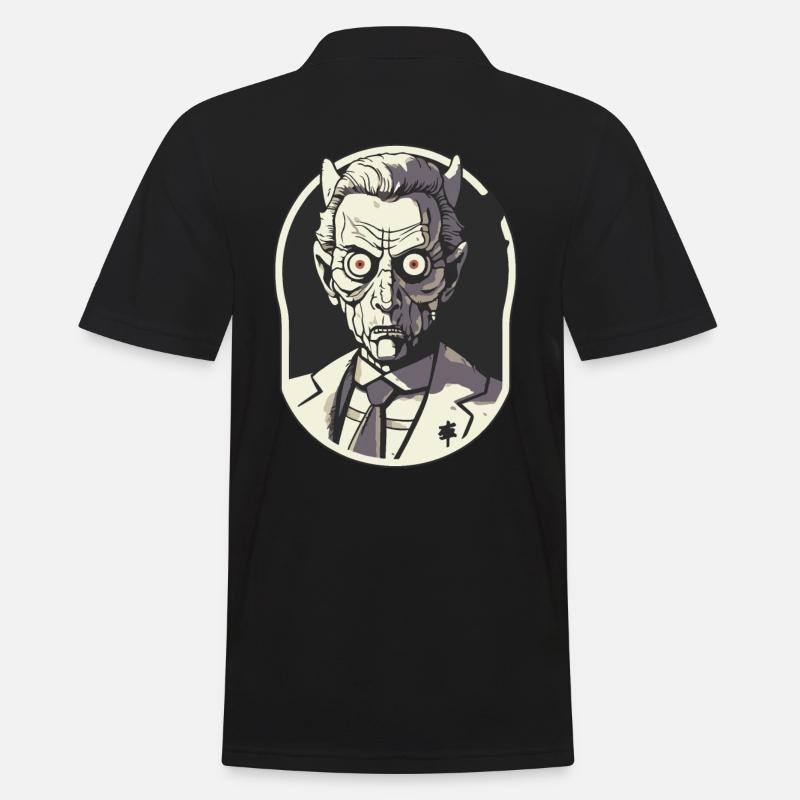 Der Direktor der Albträume - Männer Poloshirt - Schwarz