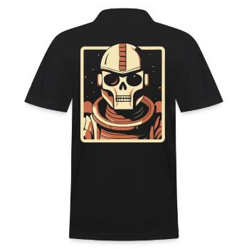 Robot astronaute crâne de l’espace extra-atmosphérique - Polo Homme - noir - Dos - Kai (181cm)