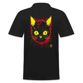 Chat d’horreur - Polo Homme - noir - Dos - Kai (181cm)