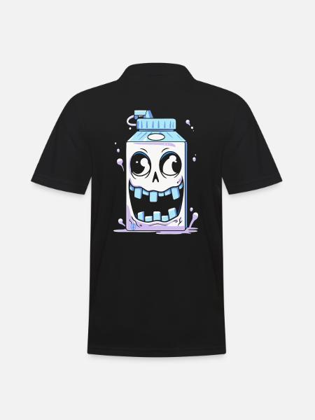 Crazy Milk - Men's Polo Shirt - black
