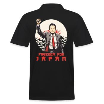 Liberté pour le Japon - Polo Homme - noir - Dos - Kai (181cm)