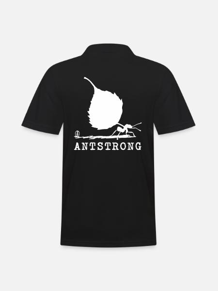 As strong as an ant - Men's Polo Shirt - black