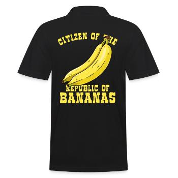Citoyens de la République de la Banane - Polo Homme - noir - Dos - Kai (181cm)