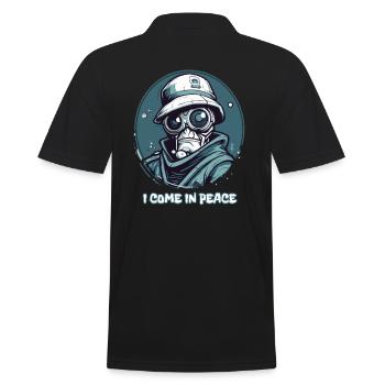 Je viens en paix, détective intergalactique - Polo Homme - noir - Dos - Kai (181cm)