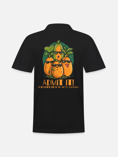 Admit it, we're papayas - Men's Polo Shirt - black