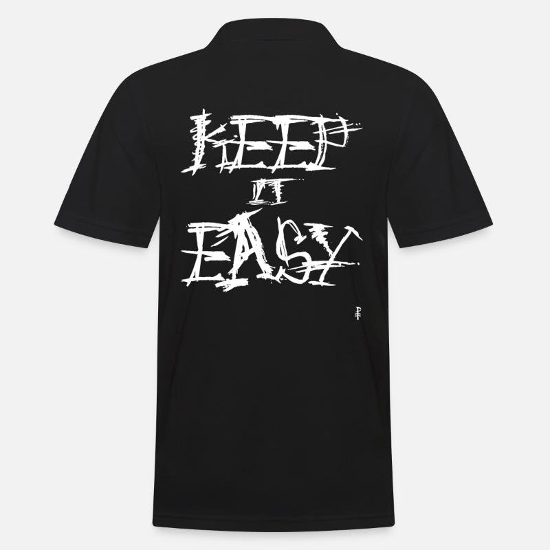 Keep it Easy - Männer Poloshirt - Schwarz