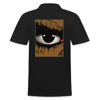 A woman's all-seeing eye - Men's Polo Shirt - black - Back - Kai (181cm)