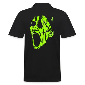 L’homme monstre vert hurlant - Polo Homme - noir - Dos - Kai (181cm)