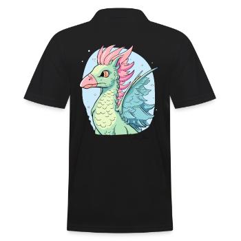 Un dragon aigle de dessin animé - Polo Homme - noir - Dos - Kai (181cm)