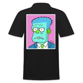 Wahlen kommen - Politiker-Zombies sind aufgeregt - Männer Poloshirt - Schwarz - Hinten - Kai (181cm)
