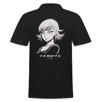 C'est ce que c'est : anime manga dessin animé femme - Polo Homme - noir - Dos - Kai (181cm)