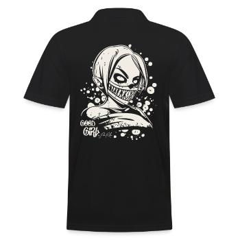 Good Love : Anime Manga Girl - Polo Homme - noir - Dos - Kai (181cm)