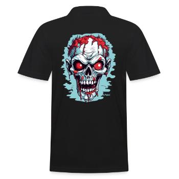 Another zombie skull - Men's Polo Shirt - black - Back - Kai (181cm)