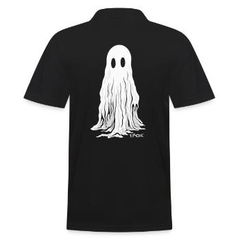 The Blanket Ghost - Men's Polo Shirt - black - Back - Kai (181cm)