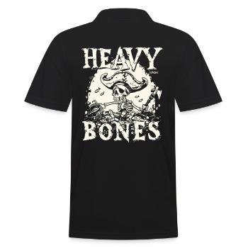 Heavy Bones : Trésor de pirate et Pirate - Polo Homme - noir - Dos - Kai (181cm)
