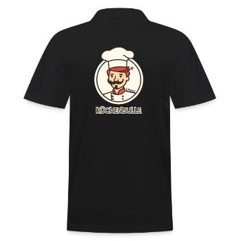 Kitchens Bull Cook - Men's Polo Shirt - black - Back - Kai (181cm)