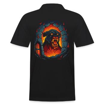 Hellhound, le Chien du Donjon de l’Enfer - Polo Homme - noir - Dos - Kai (181cm)