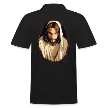 Le gars qui ressemble à Jésus en moi sort - Polo Homme - noir - Dos - Kai (181cm)
