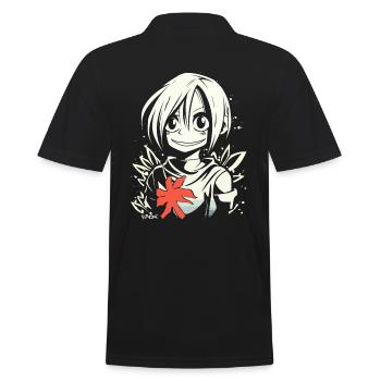 La sympathique fille d'anime - Polo Homme - noir - Dos - Kai (181cm)