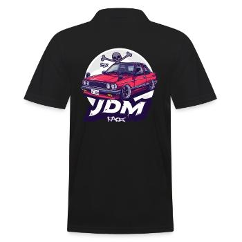 Classique japonais : Voiture de sport rétro JDM - Polo Homme - noir - Dos - Kai (181cm)