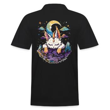 Univers Ciel Lune Attrape-Rêves Chat Endormi - Polo Homme - noir - Dos - Kai (181cm)