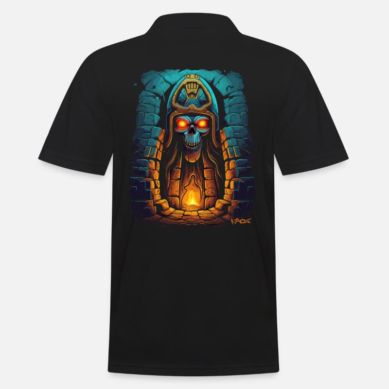 Der Pharao des Kerkers - Männer Poloshirt - Schwarz