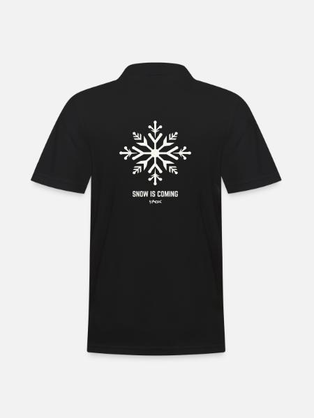 Snow is coming. - Men's Polo Shirt - black