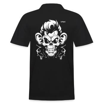 Graffiti Tatouage Singe - Polo Homme - noir - Dos - Kai (181cm)