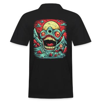 La nature est un monstre - Polo Homme - noir - Dos - Kai (181cm)