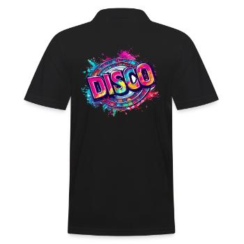 Design disco super cool - Polo Homme - noir - Dos - Kai (181cm)