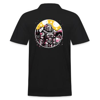 Une nature magnifique et un chevalier robot - Polo Homme - noir - Dos - Kai (181cm)