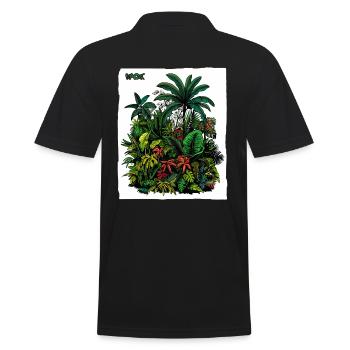 Botanique végétale - Polo Homme - noir - Dos - Kai (181cm)