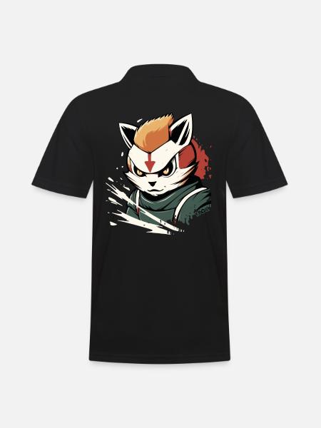 Super Superhuman Hero Hamster - Men's Polo Shirt - black