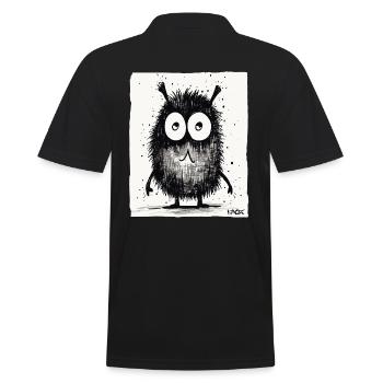 Drôle de petit monstre - Polo Homme - noir - Dos - Kai (181cm)