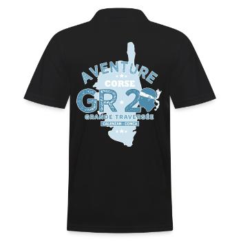 GR20 randonnée GR 20 Corse gr 20 - Polo Homme - noir - Dos - Kai (181cm)