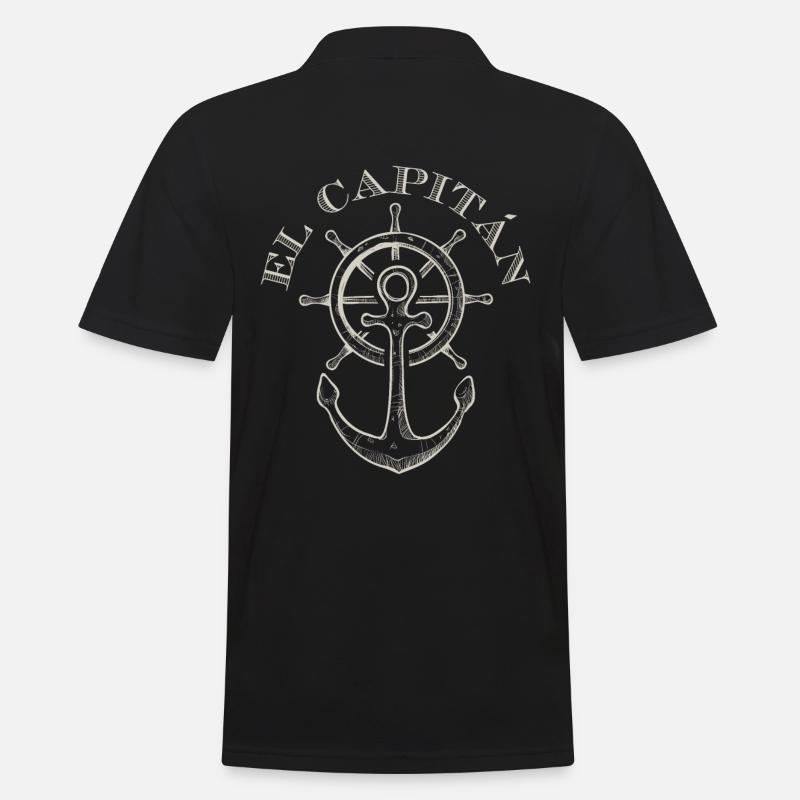 El Capitan - Männer Poloshirt - Schwarz