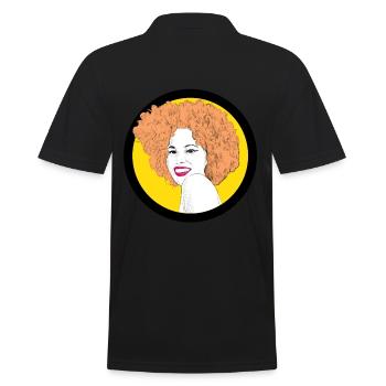 Pop art femmes photo - Polo Homme - noir - Dos - Kai (181cm)