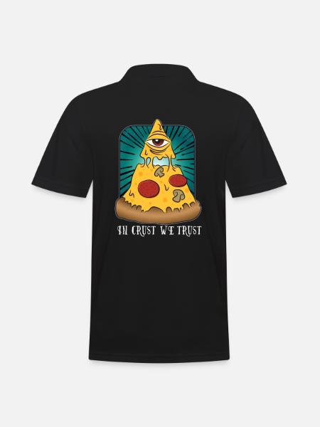 In Crust We Trust - Men's Polo Shirt - black