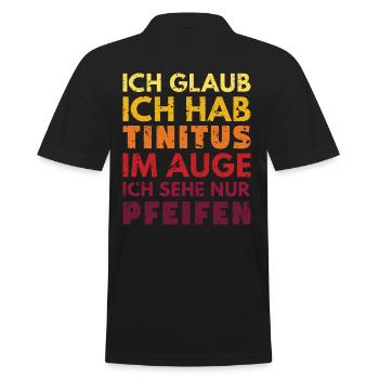 Croyez que j’ai tinitus dans l’œil que je ne vois que siffler - Polo Homme - noir - Dos - Kai (181cm)