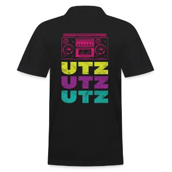 Beats - Beat Box - Männer Poloshirt - Schwarz - Hinten - Kai (181cm)