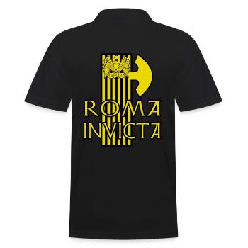 ROMA INVICTA Römer Rom SPQR Roma - Männer Poloshirt - Schwarz - Hinten - Kai (181cm)