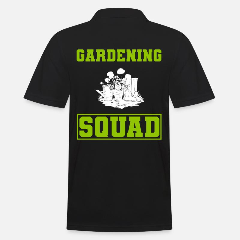 Lustige Gartenblumen Botaniker - Männer Poloshirt - Schwarz