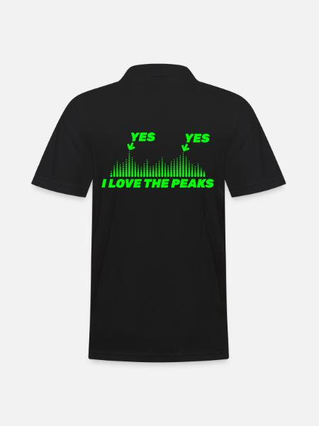 Bass I love Bass Techno Hardstyle Jumpstyle - Polo Homme - noir