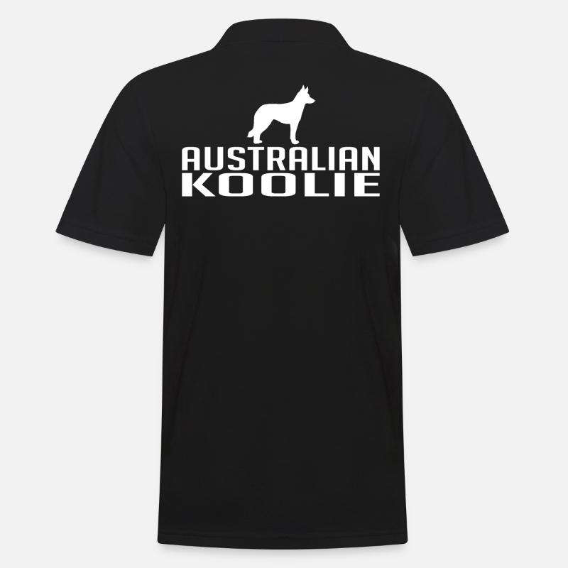 Australian Koolie Hunderasse Hunde Wilsigns - Männer Poloshirt - Schwarz