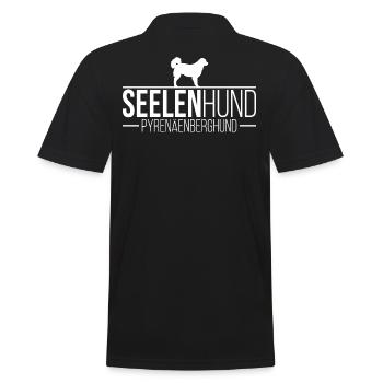 Pyrenäenberghund Seelenhund Hunde Hund Wilsigns - Männer Poloshirt - Schwarz - Hinten - Kai (181cm)