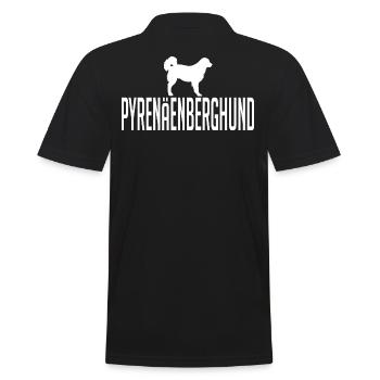 Pyrenäenberghund Hunderasse Hunde Wilsigns - Männer Poloshirt - Schwarz - Hinten - Kai (181cm)